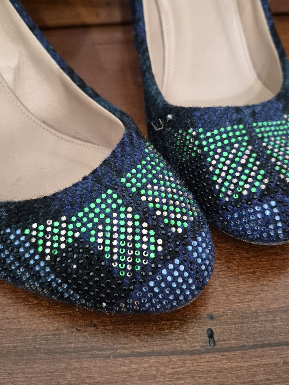 J. Crew Collection Tartan Plaid Embellished Etta Pumps 8.5 - Picture 3 of 11